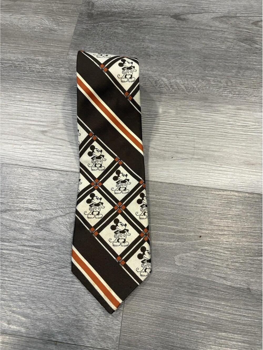 Vintage Walt Disney Productions Mickey Mouse Neck Tie by Cervantes Made in USA